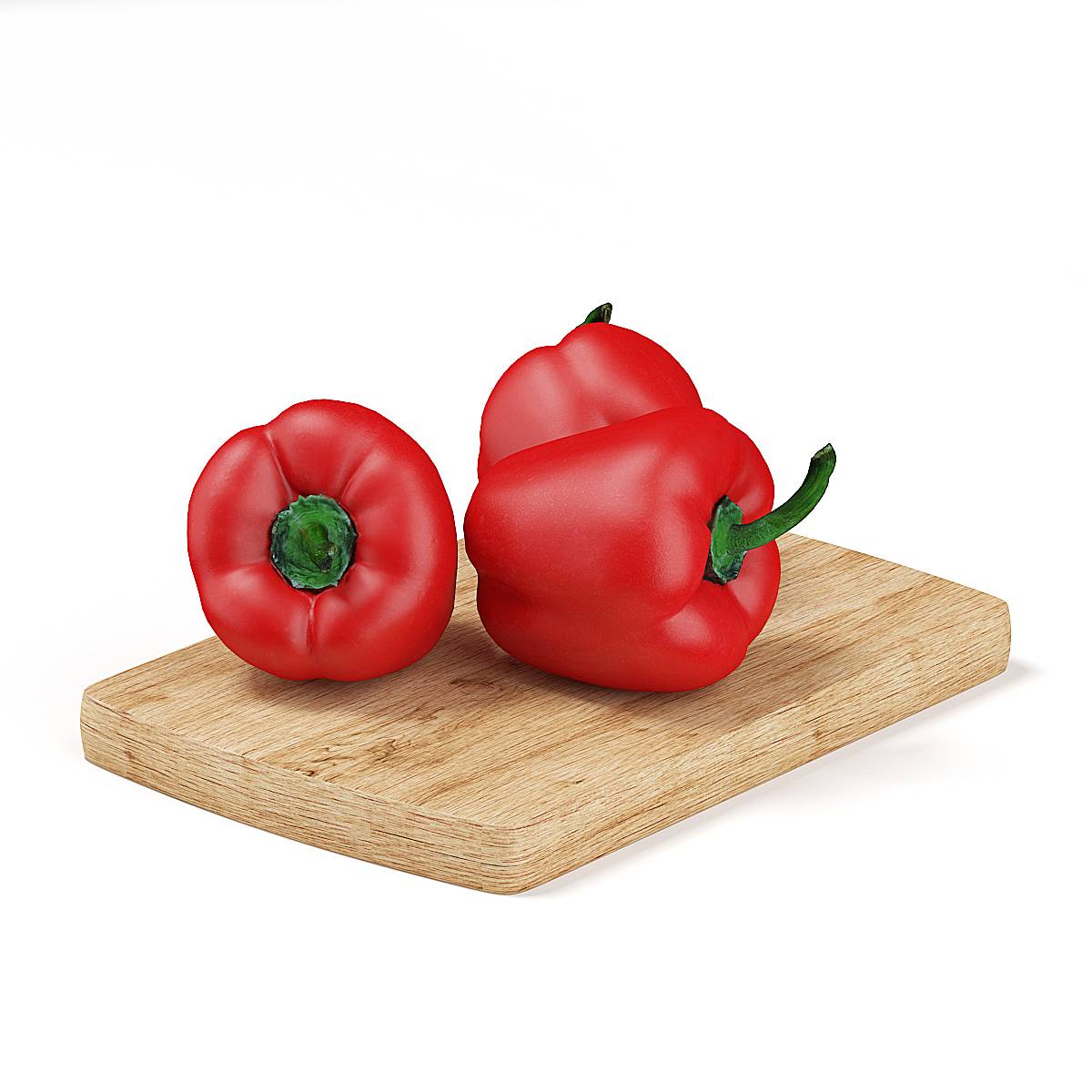 C4D辣椒模型红辣椒模型蔬菜模型