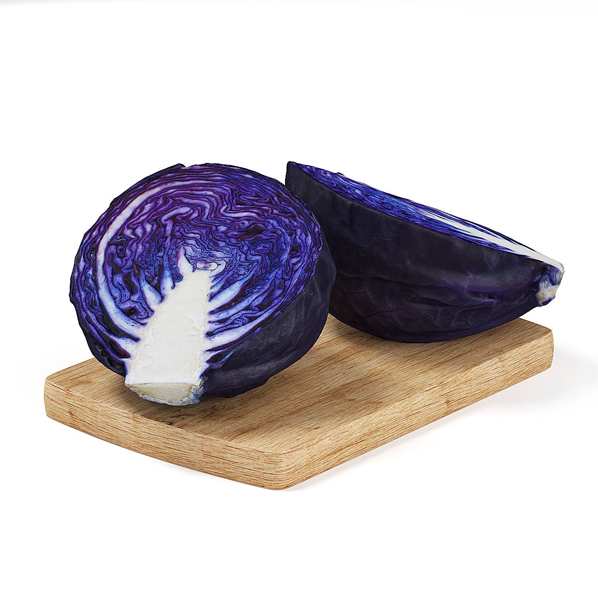 C4D蔬菜模型-紫包菜模型素材下载