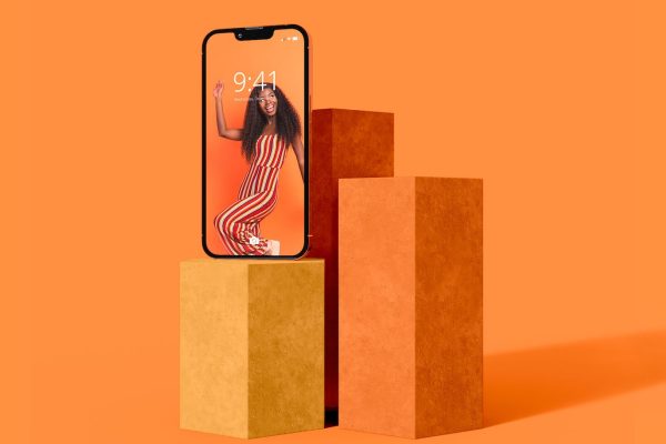 智能手机iPhone屏幕设计样机素材v1 Smartphone Screen Design Mockup