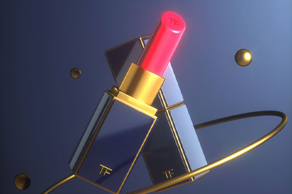 C4D工程-OC口红产品渲染工程口红模型