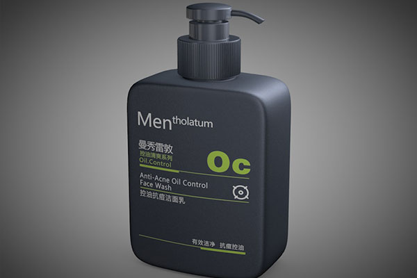 C4D化妆品模型-男士洁面乳瓶子模型下载