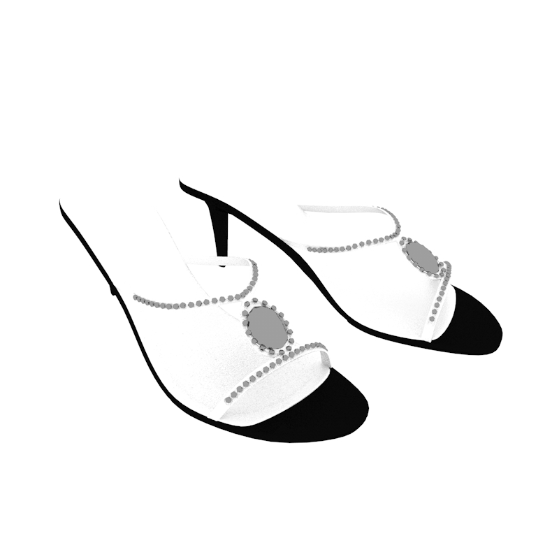 C4D凉鞋模型女士凉鞋模型素材-C4D模型网下载