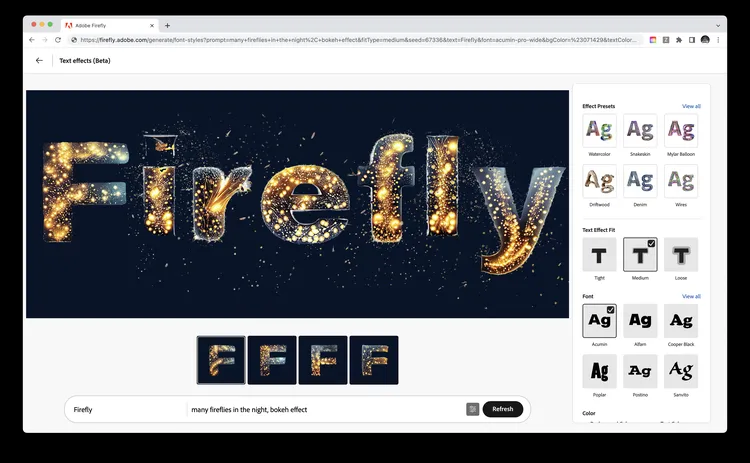 Adobe推出了名为Adobe Firefly的创意生成式人工智能模型集