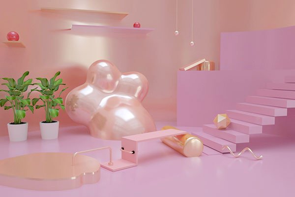 C4D工程-OC卡通电商场景渲染工程电商场景模型素材下载