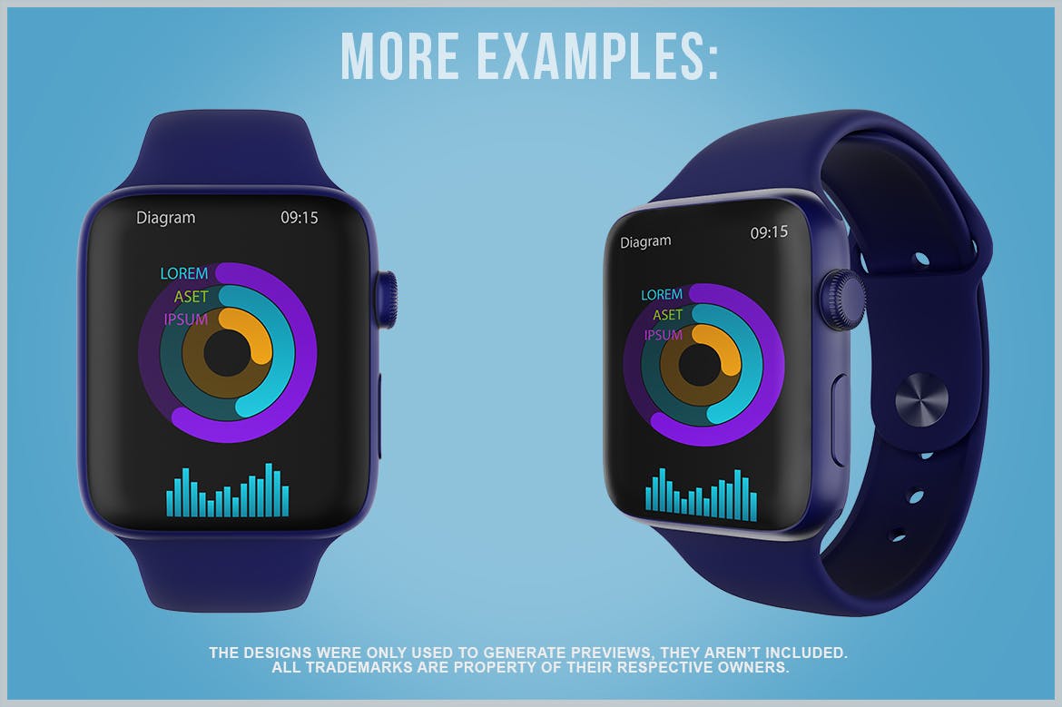 智能手表Watch样机PSD设计素材 Smart Watch Mockup PSD