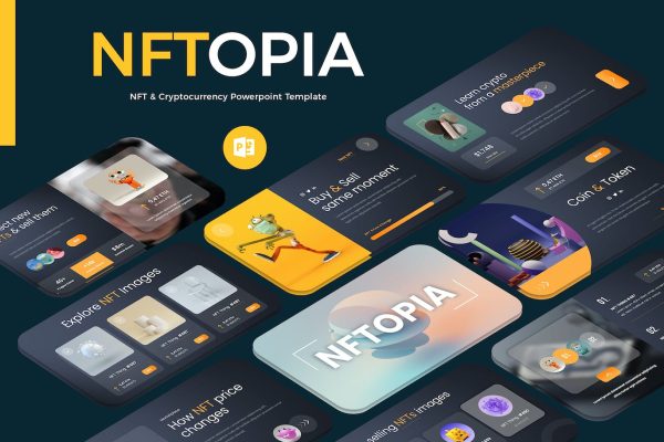 NFT和元宇宙PPT模板下载 NFT & Metaverse PowerPoint Template