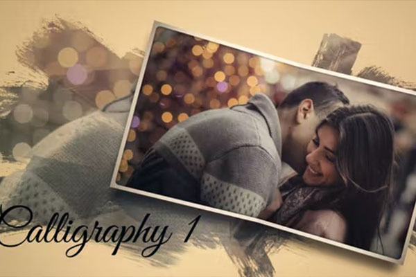 AE模板-美好回忆笔刷相册幻灯片开场动画 Everlasting Moment