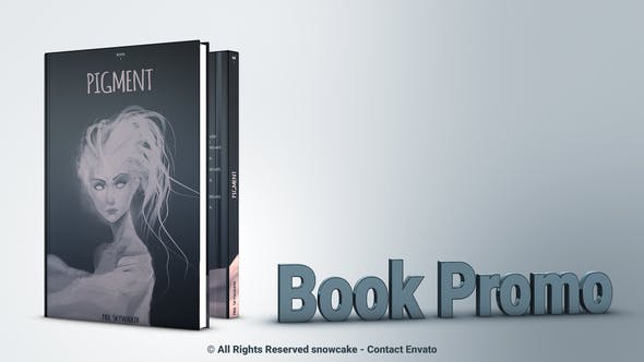 AE模板|三维展示书籍模型动画模板 Book Promotion For Element 3D