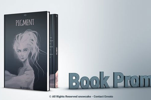 AE模板|三维展示书籍模型动画模板 Book Promotion For Element 3D