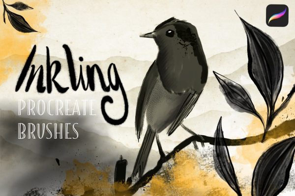 Procreate墨水笔刷素材套装 Inkling – Procreate Inking Set