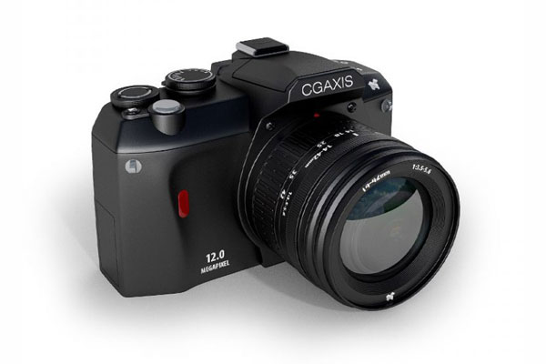 C4D模型-单反照相机模型摄像机镜头模型下载