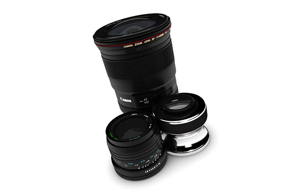 C4D模型-佳能长焦照相机镜头模型下载