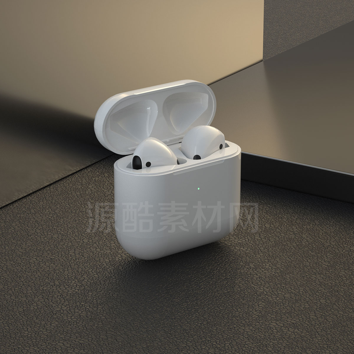 C4D工程-AirPods耳机产品渲染工程无线蓝牙耳机模型