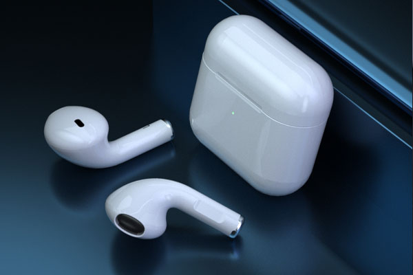 C4D工程-苹果蓝牙耳机渲染工程AirPods耳机产品场景模型