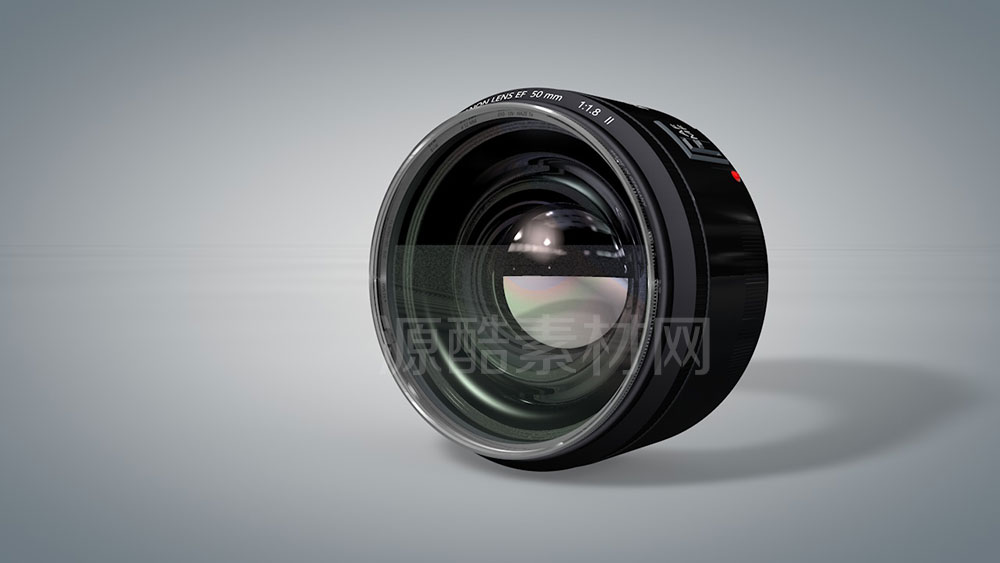 C4D模型-相机镜头模型50mm摄像镜头模型下载
