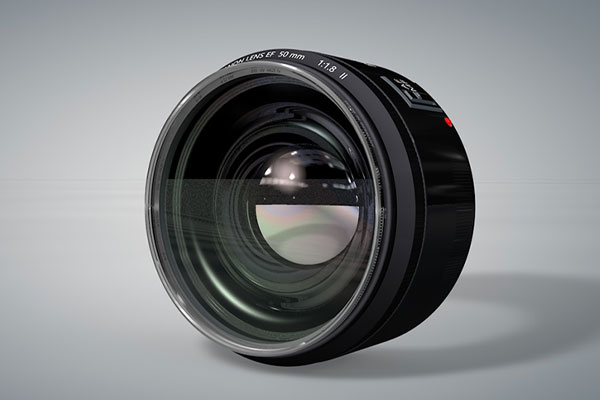 C4D模型-相机镜头模型50mm摄像镜头模型下载