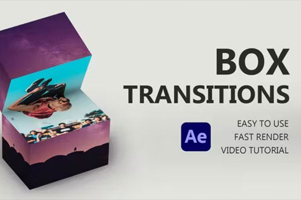 AE/PR模板-11种三维盒子翻转过渡转场动画 Box Transitions