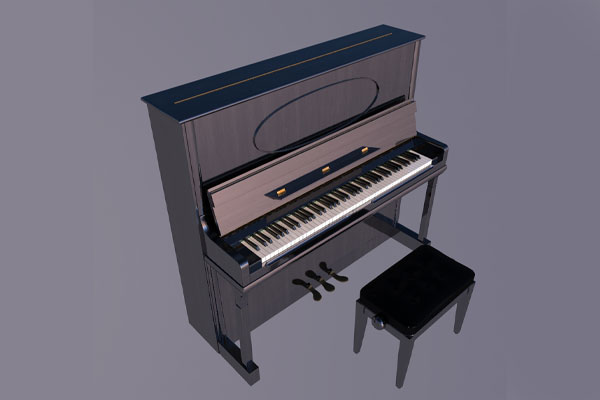 C4D钢琴模型乐器模型免费下载