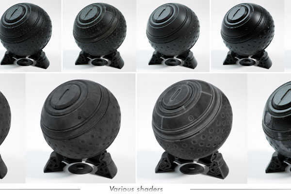 OC渲染器汽车内饰材质模型组合包缝线贴图下载