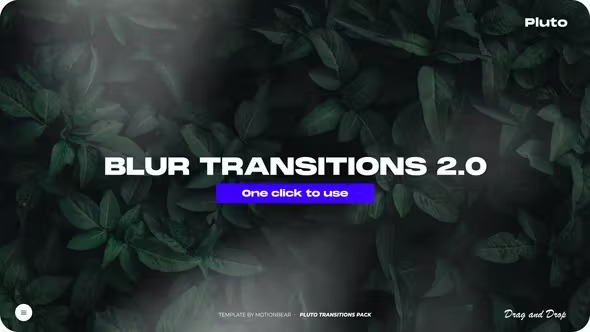 AE模板-视频模糊转场过渡预设 Blur Transitions 2.0