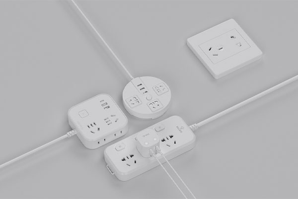 C4D工程-排插插座渲染工程插排模型下载