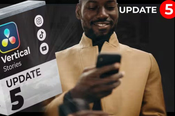 达芬奇模板-时尚竖屏社交媒体视频包装动画 Instagram Stories