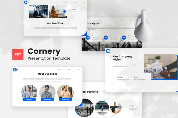 企业公司PPT办公模板设计素材下载 Cornery – Corporate PowerPoint Template