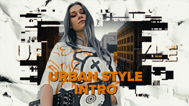 AE模板-潮流城市宣传动感嘻哈风格定格动画 Urban Style Intro