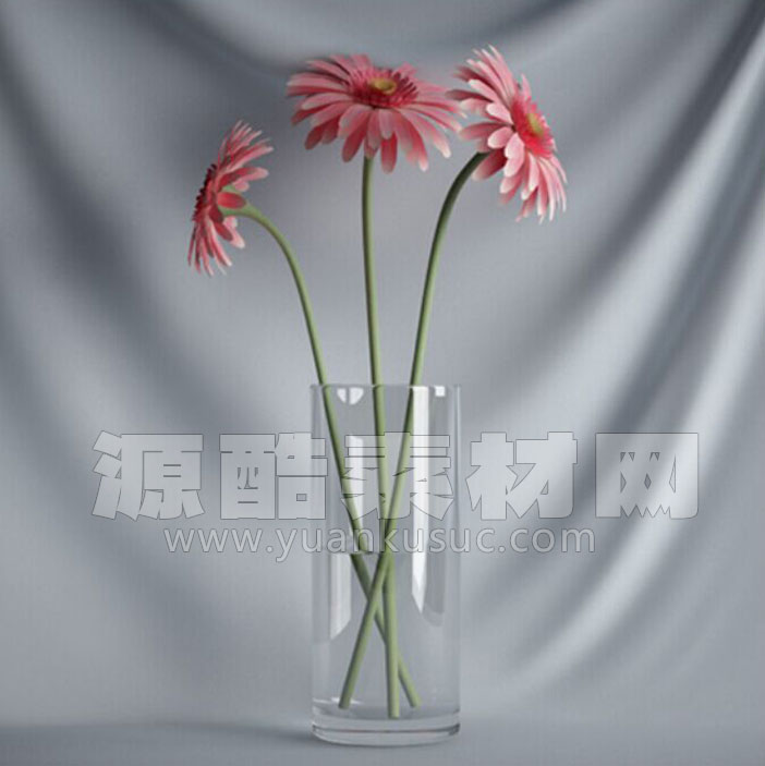 C4D花卉模型盆栽模型花瓶模型下载