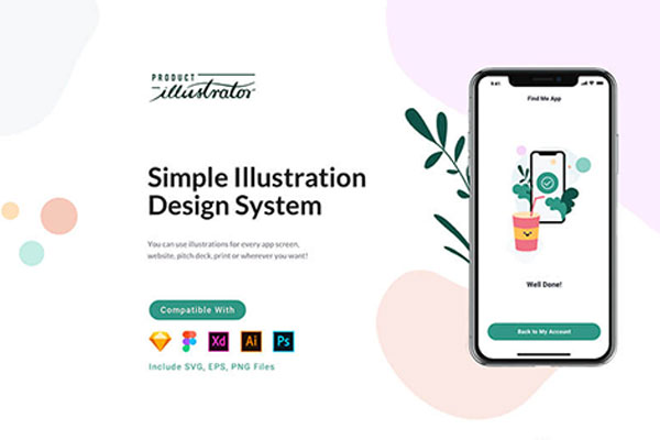 简单的矢量插画系统套件 Simple Illustration System