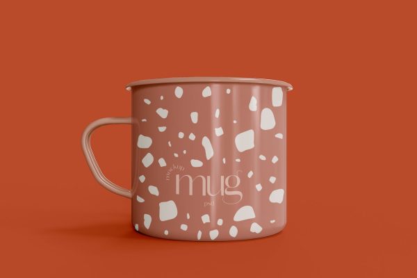 陶瓷咖啡马克杯杯身设计样机素材模板v1 Ceramic Mug Mockup
