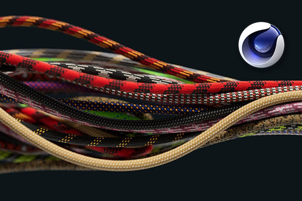 70个GSG灰猩猩编织绳子贴图绳子材质贴图 octane/redshift /Arnold材质预设 支持所有3D软件