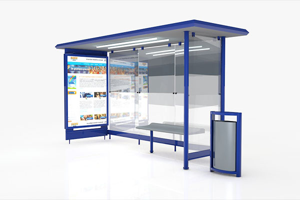 C4D模型-公共汽车站模型下载建筑模型下载