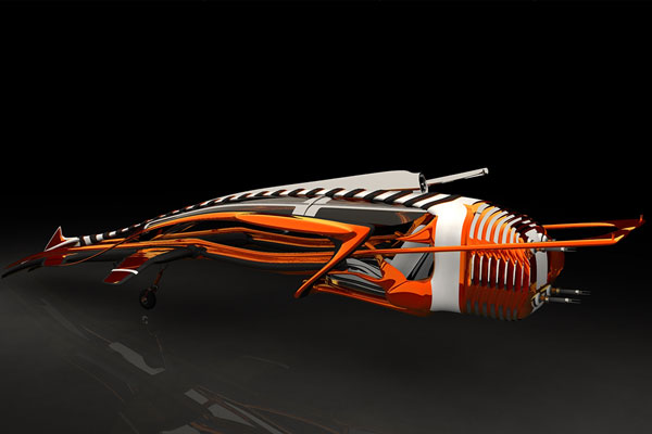 C4D模型-宇宙飞船模型交通工具模型下载