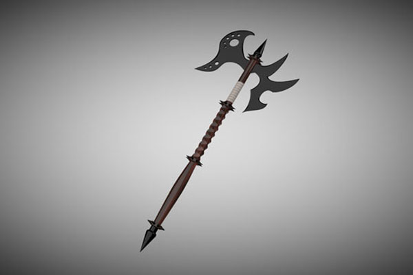 C4D模型-冷兵器模型斧头模型免费下载