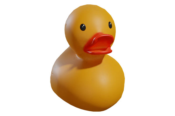 C4D小黄鸭玩具模型免费下载