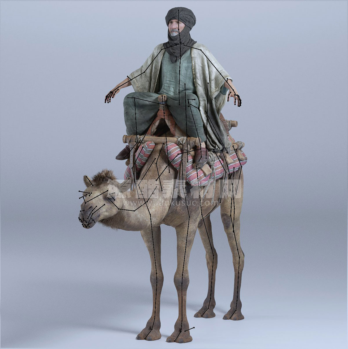 250个中东集市市场建筑物品骆驼人物等各类3D模型下载 Grand Bazaar Collection Bundle