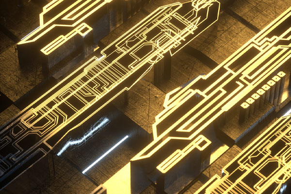 C4D工程-科幻场景OC渲染工程科幻场景模型免费下载