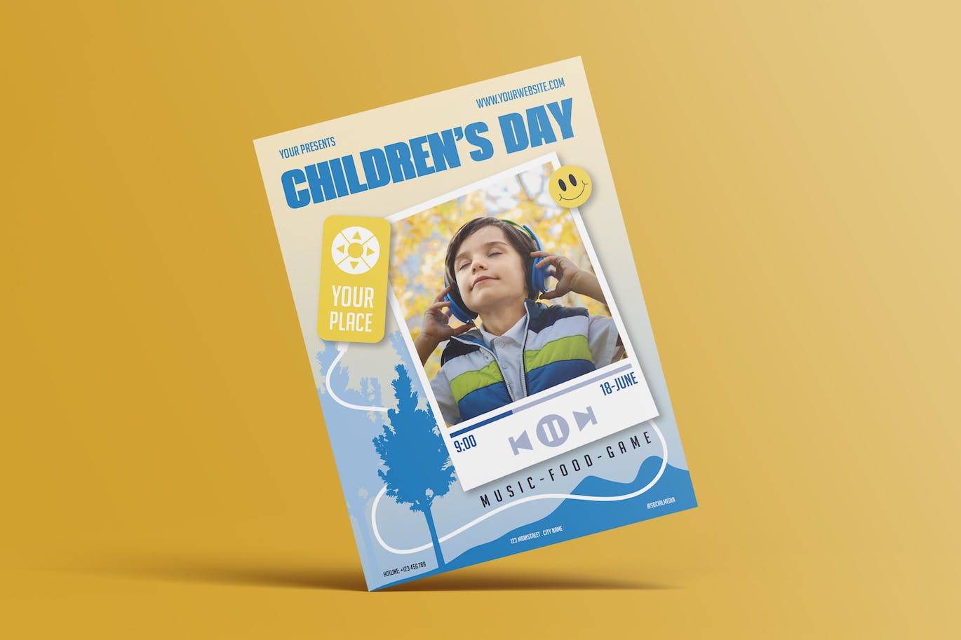 儿童节活动海报设计模板 Happy Children’s Day Flyer