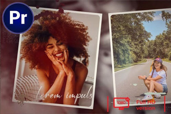 PR模板-浪漫婚礼照片电子相册幻灯片展示动画 Memories Slideshow