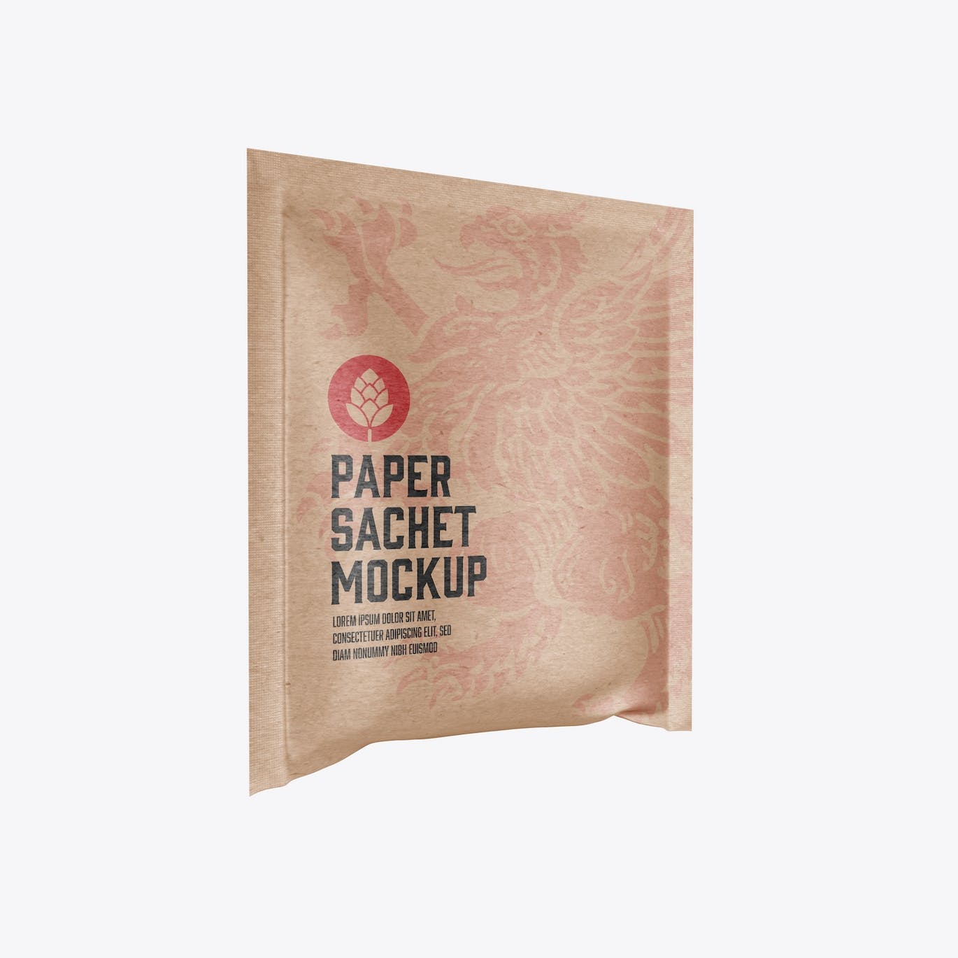 牛皮纸袋包装设计样机素材图 Kraft Sachet Mockup