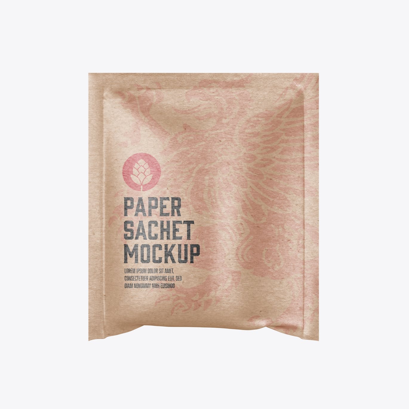 牛皮纸袋包装设计样机素材图 Kraft Sachet Mockup