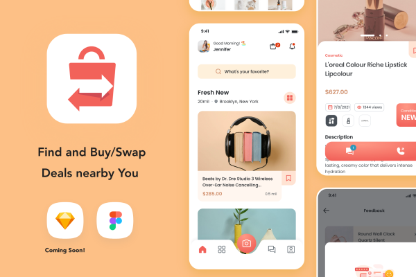 回收交易平台App UI套件 Kyda – Local Swap Deal UI Kit