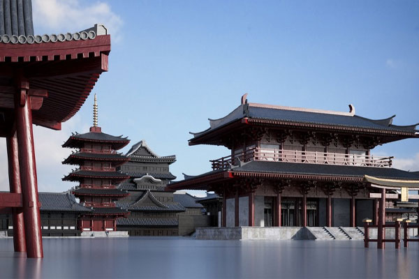 C4D25个日系古代建筑模型下载