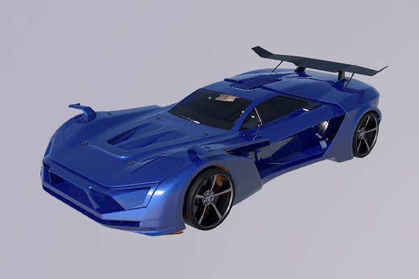 C4D跑车模型汽车模型C4D模型下载