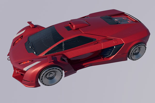 C4D汽车模型-超级跑车模型C4D模型下载