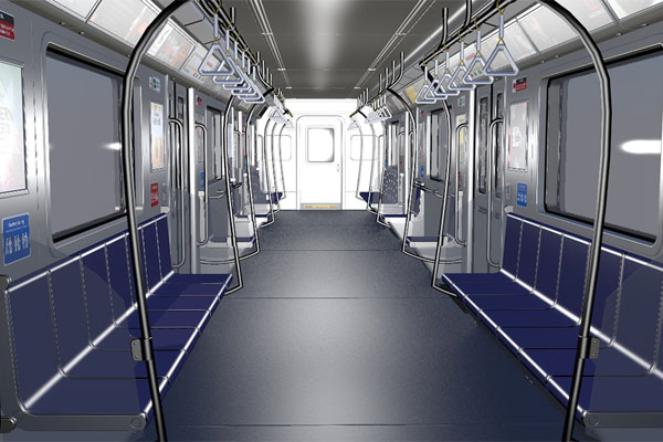 C4D地铁车厢场景模型C4D模型素材