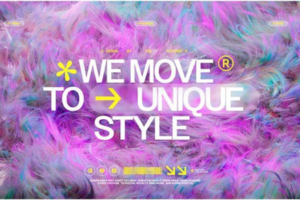 AE模板-时尚广告宣传文字标题排版背景动画 Soft Media