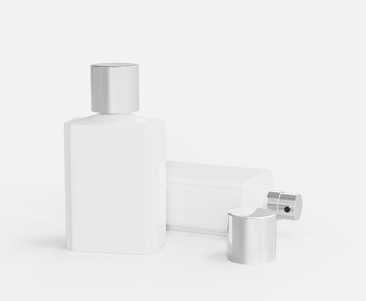 香水瓶外观包装展示样机图 Perfume Mockup