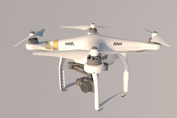 3个无人机模型C4D模型下载